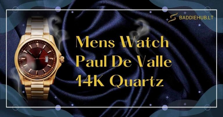 Mens Watch Paul De Valle 14K Quartz: Luxury & Precision